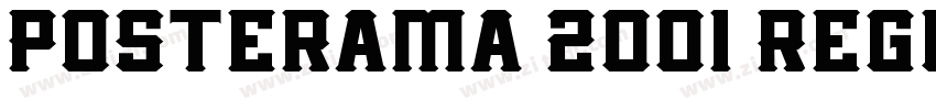 Posterama 2001 Regul字体转换